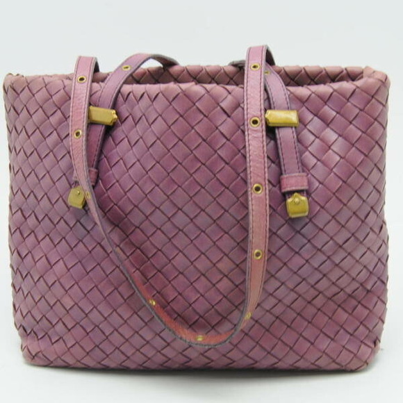 Bottega Veneta Handbag Intrecciato Lambskin Lavender - Picture 1 of 3